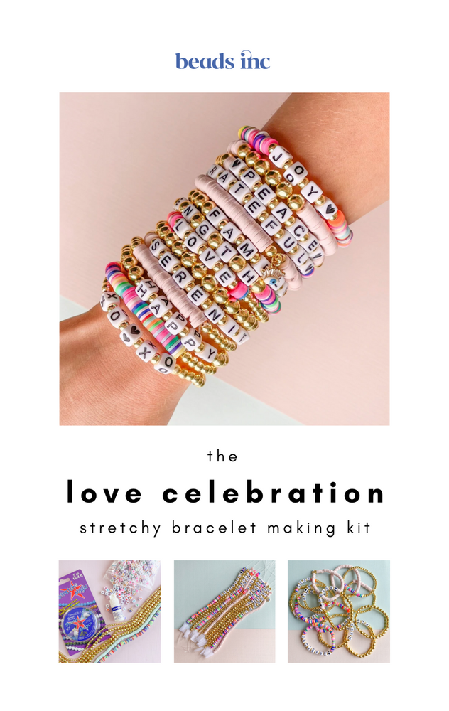 The Love Celebration Stretchy Bracelet Making Kit – Beads, Inc.